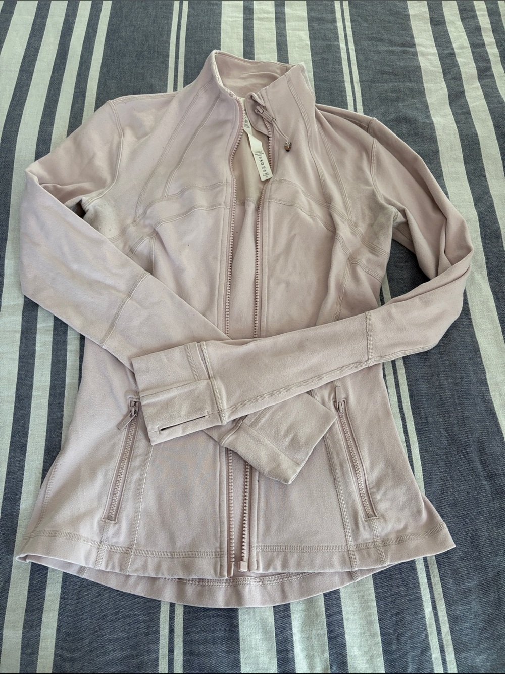 lululemon athletica Pale Blush Zip-Up Bomber Jacket